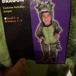 Boys Size 7-8 Dragon Costume