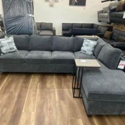 New Gray Sectional Sofa Couch *Chaise On Right Or Left Side* 