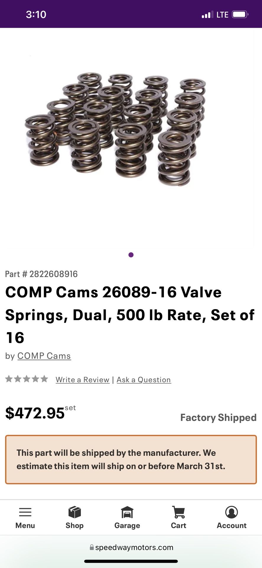 Small Block Chevy Valve Springs