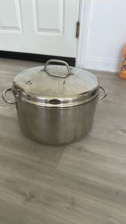Large Stainless Steel Stock Pot with Lid