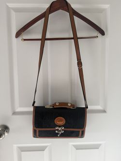 Dooney & Bourke Black and Tan Crossbody Bag