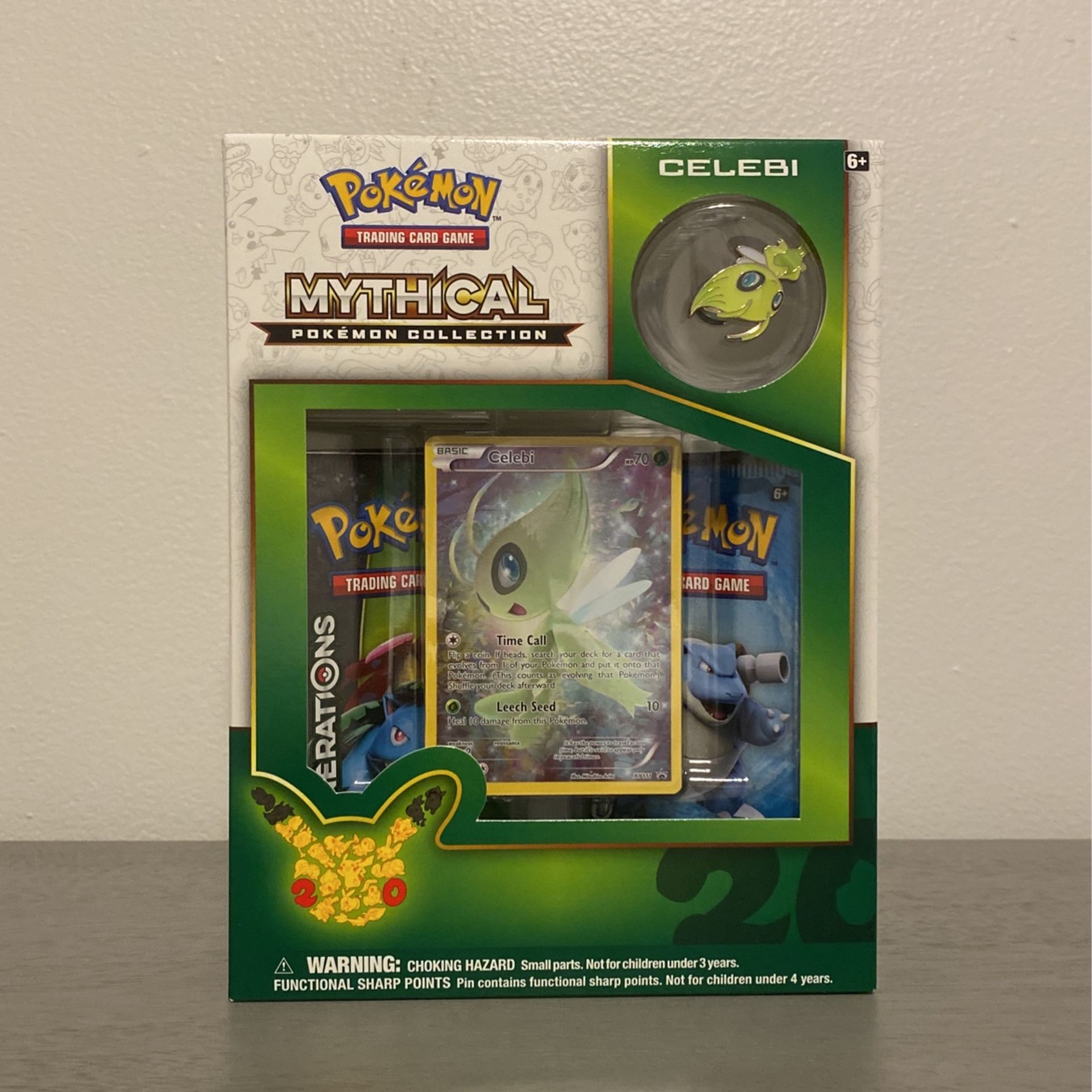 Pokemon - Mythical Pin Collection - 20th Anniversary - Celebi