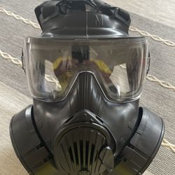  “Surplus Military-Style Gas Mask (M61 marked canister) – Collectible”  And keep this line:  “Selling strictly as surplus collectible/display item. No