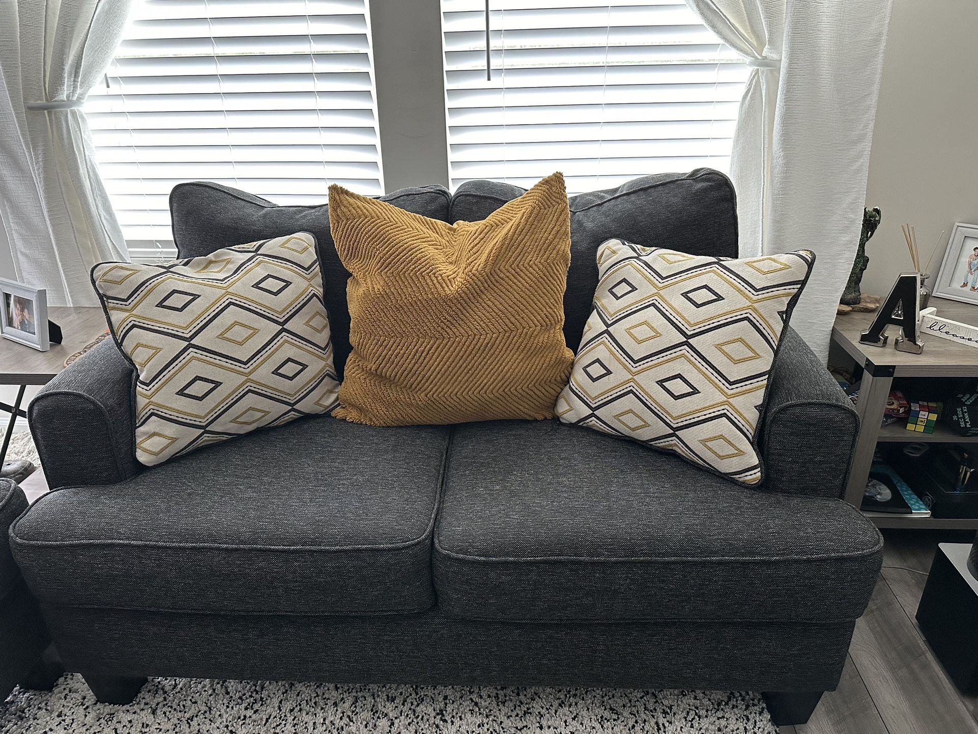 Sleeper Sofa & Love Seat (with Decorating Pillows)