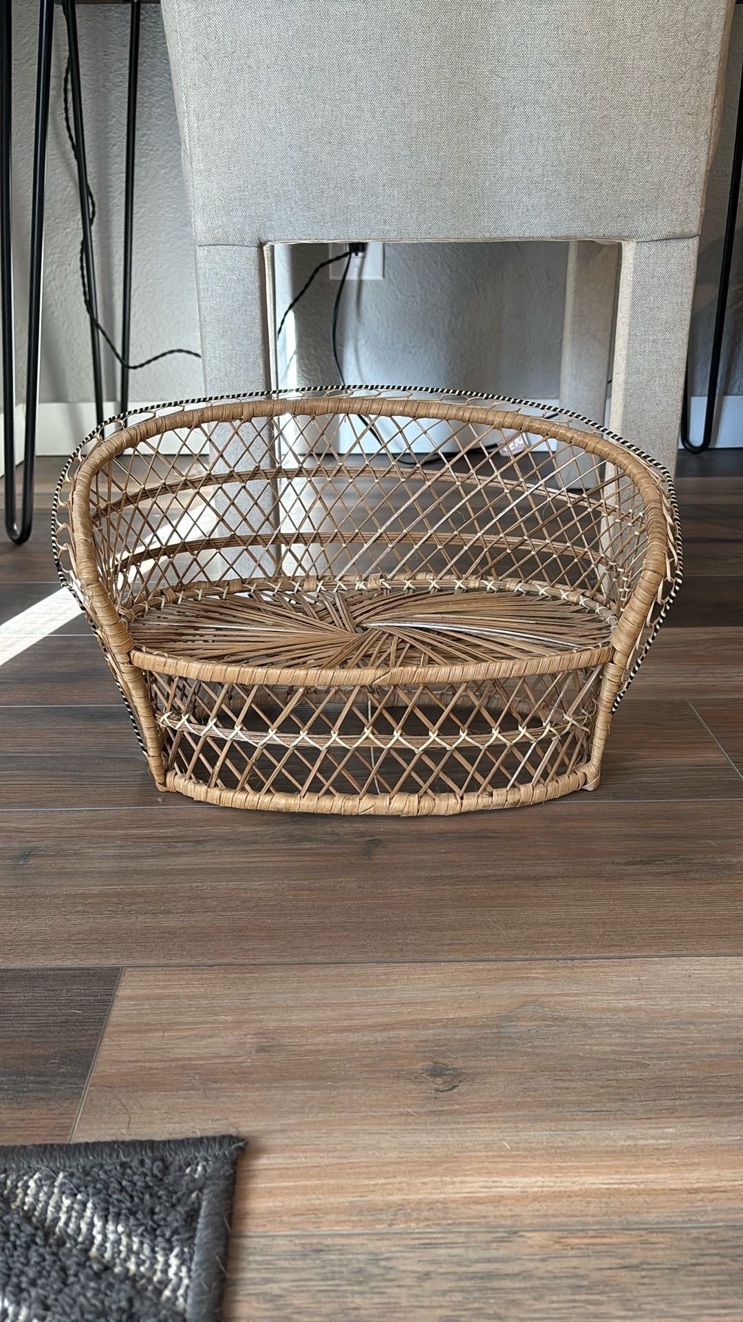 Mini Wicker Peacock Chair