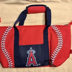LA Angels Insulated Flat Bottom Cooler Tote Bag MLB Baseball (New)