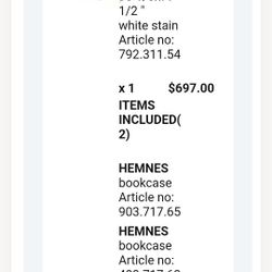 IKEA WHITE WALL SHELVING