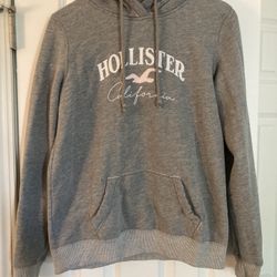 Hollister Women's Pink Logo Pullover Hoodie