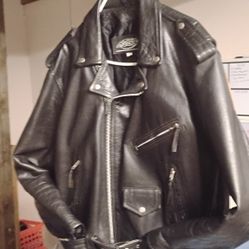 Moto Boss Men's 50 Genuine Leather Motorcycle Jacket 