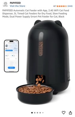 Smart automatic, pet feeder app controlled as well