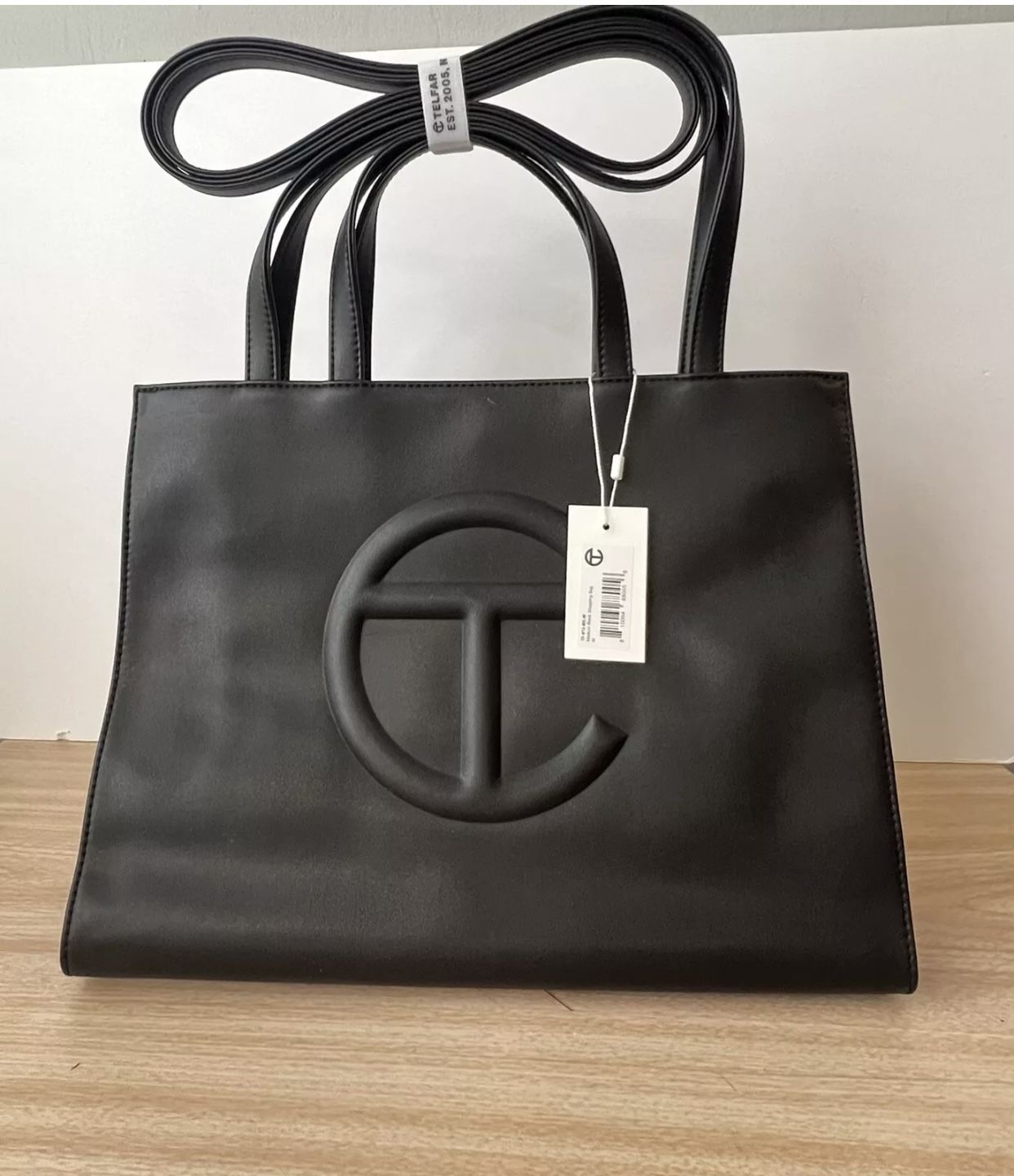 New Telfar Black Medium Shopping Bag 