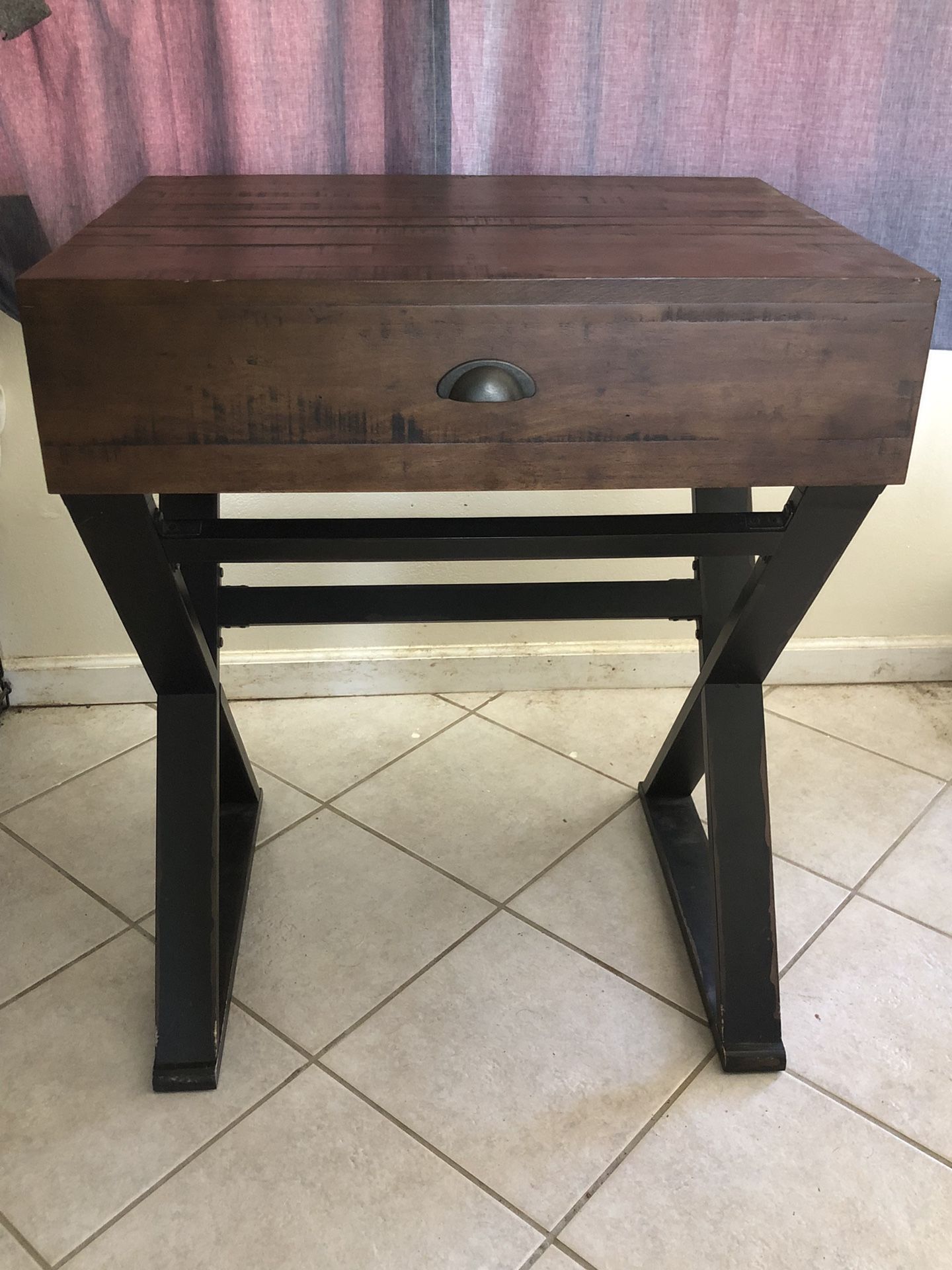 Wood And Metal Secretary Desk $100 OBO