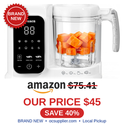 Baby Food Maker with Steam & Grinding, Auto Cooking Self-Cleaning & Sterilizing
