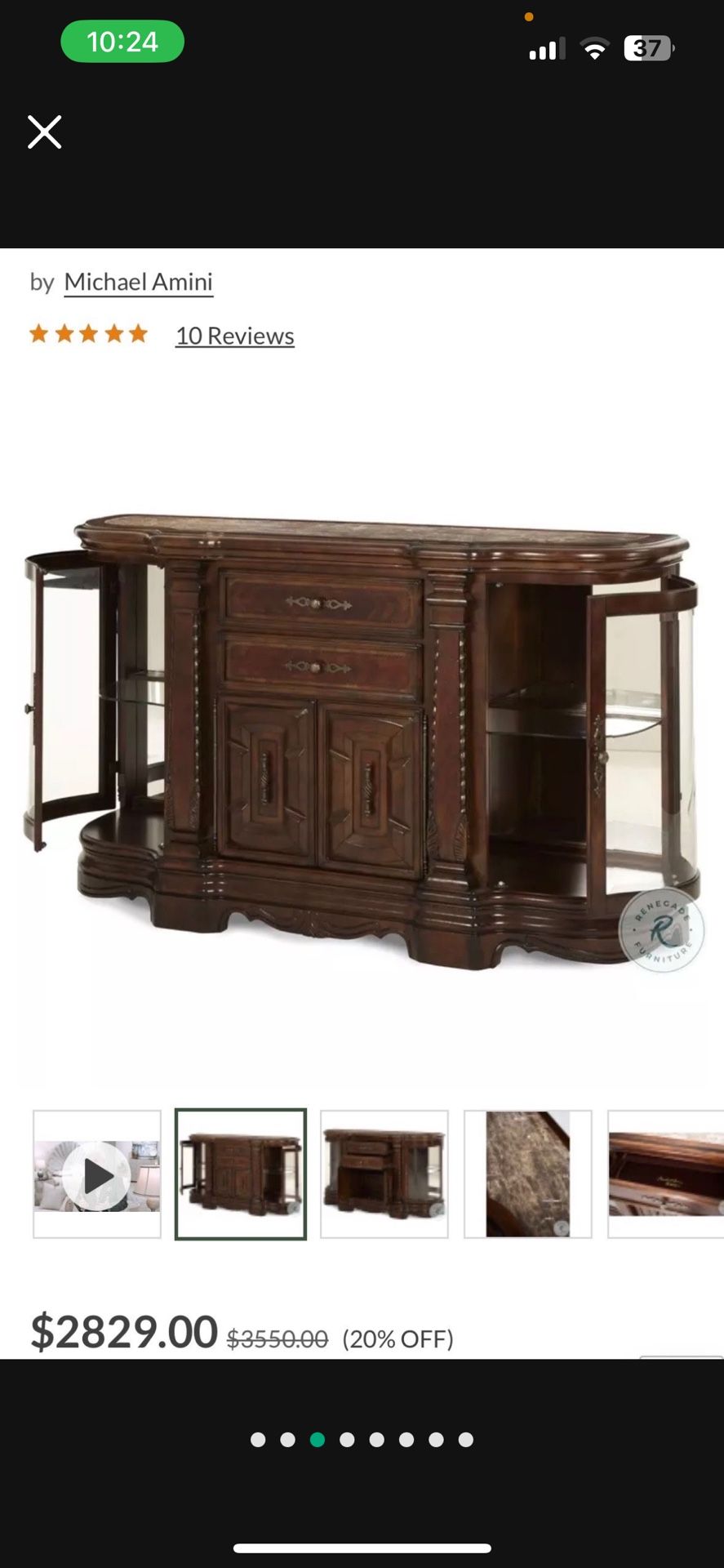 China Cabinet And Wall Mirror