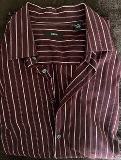 Alfani Burgundy Dress Shirt