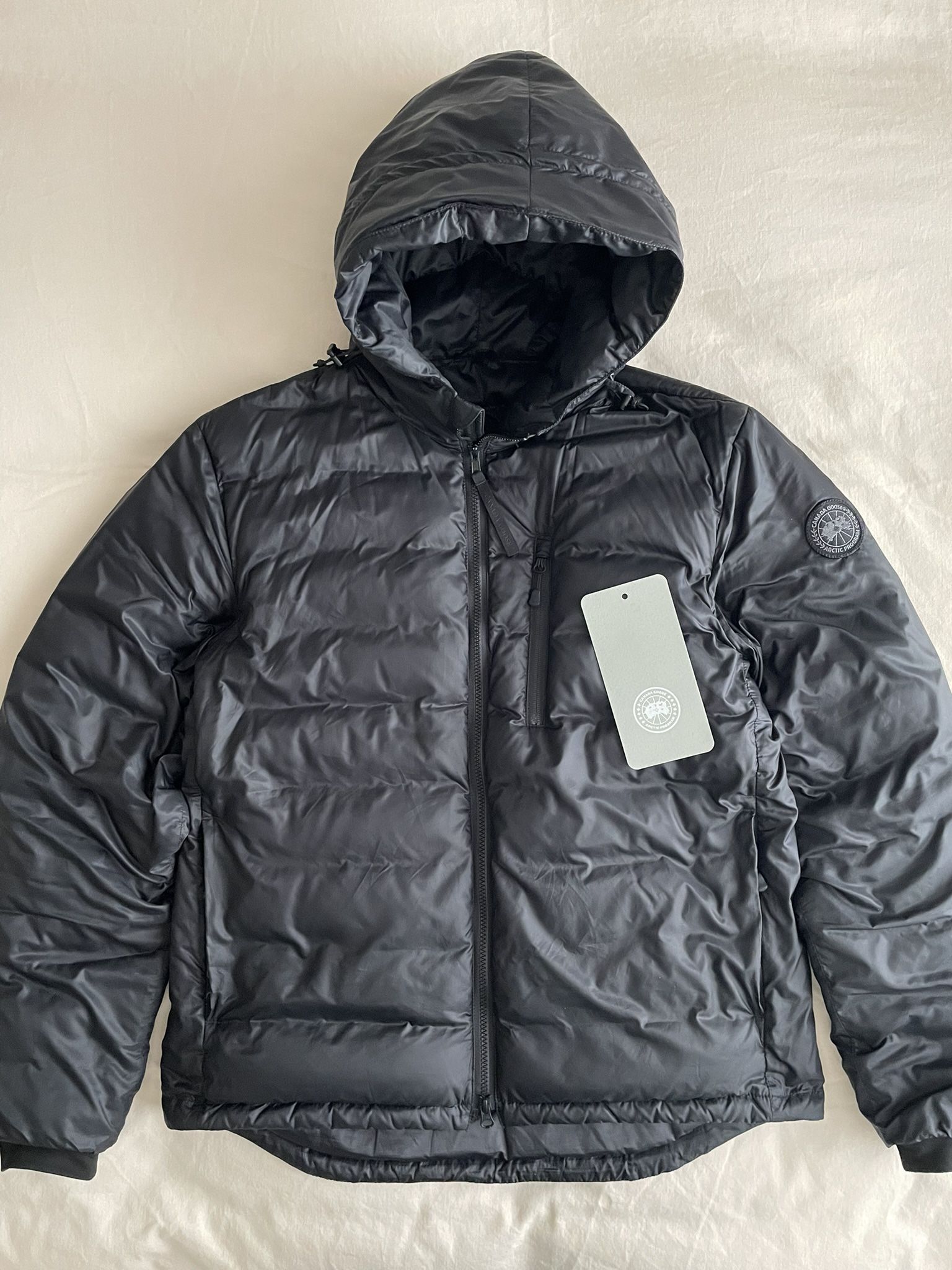 Canada Goose Lodge Hoodie Jacket Mens Large Black Label