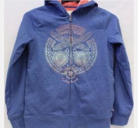 Lucky Brand Girls Plush Lined Hoodie Sweater Size XS 5/6