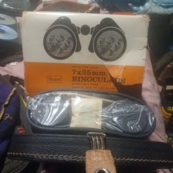 New In Box Vintage 7×35 MM Binoculars Never Removed From Packaging