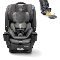 Graco 4Ever DLX Grad 5-in-1 Car Seat, Harrison Infant, Toddler, Booster, Convertible Car Seat, Features Slim Fit and Removable Seat Belt Trainer
