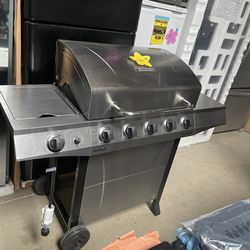 Bbq Grill Charbroil With Side Burner Stainless Steel 