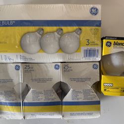 25 W Soft White New In Package Light Bulbs