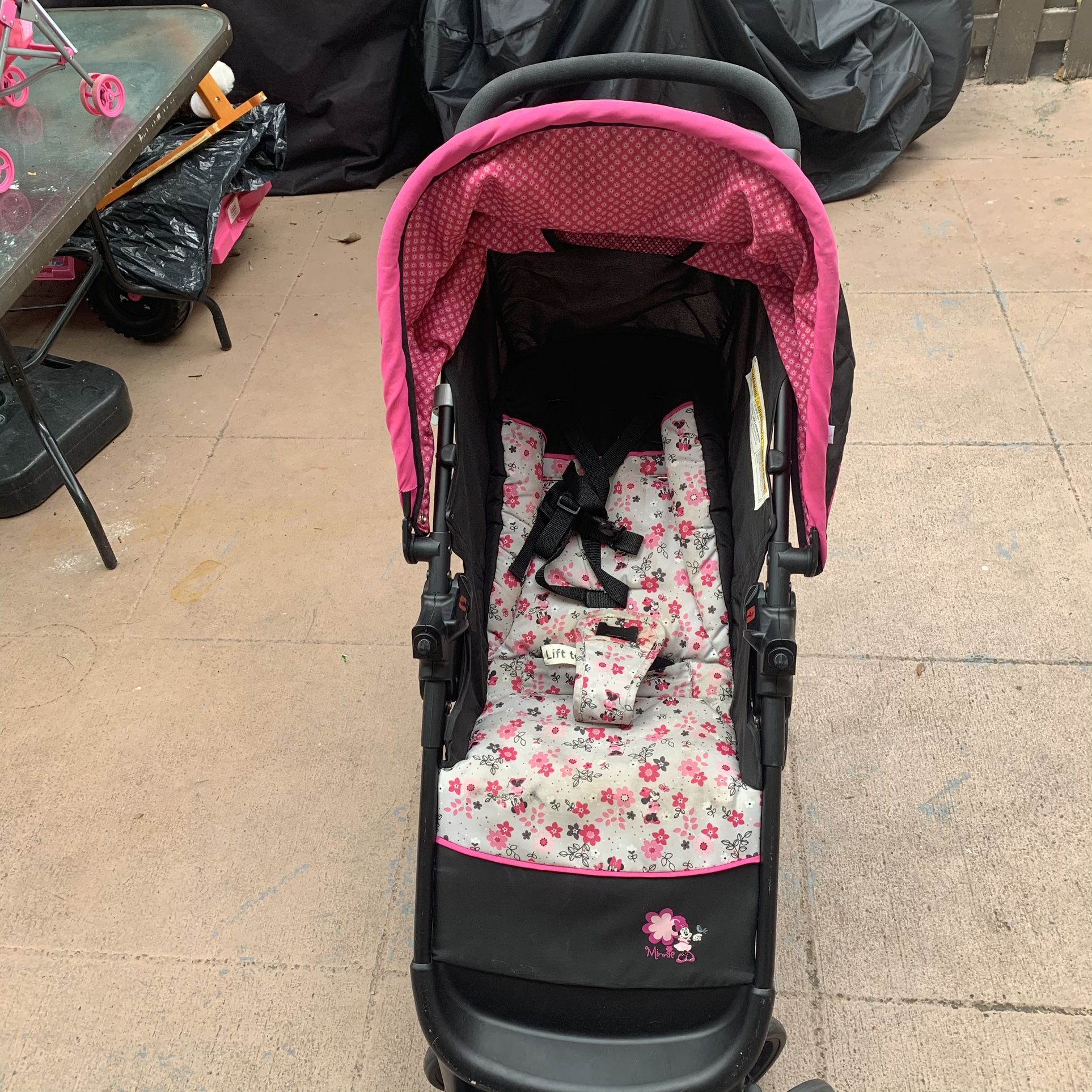 Disney Baby Amble Quad Travel System, Minnie Garden Delight