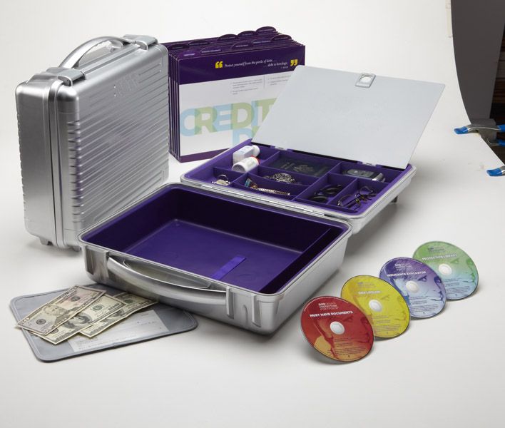 WILL & TRUST PREP CDs in WATERPROOF & FIREPROOF Case Will & Trust prep Suze Orman Organize and Protect Financial System