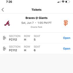 Sf Giants Vs Atl Braves Tickets 