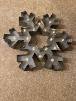 Snowflake Light Sign