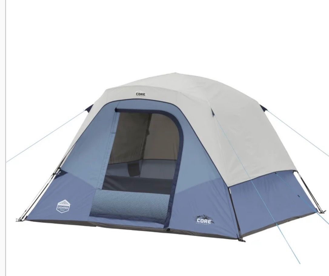 6 Person Lighted Dome Tent