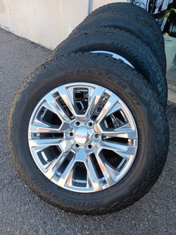 2026 NEW OEM ORIGINAL TAKEOFFS GMC YUKON DENALI 20 INCH HAVE TPMS SENSORS TIRES BRIDGESTONE ALL-TERRAIN NEW 100 % $ 1699 