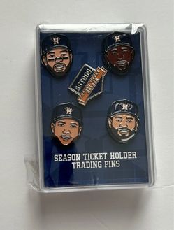 Houston Astros Season Ticket Limited 4 Pin Set (Altuve, Peña, Correa, Alvarez