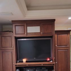 Real Wood TV Console And Storage Cabinet 