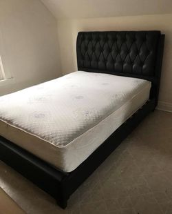 Brand new bed frame with 10 inch mattress