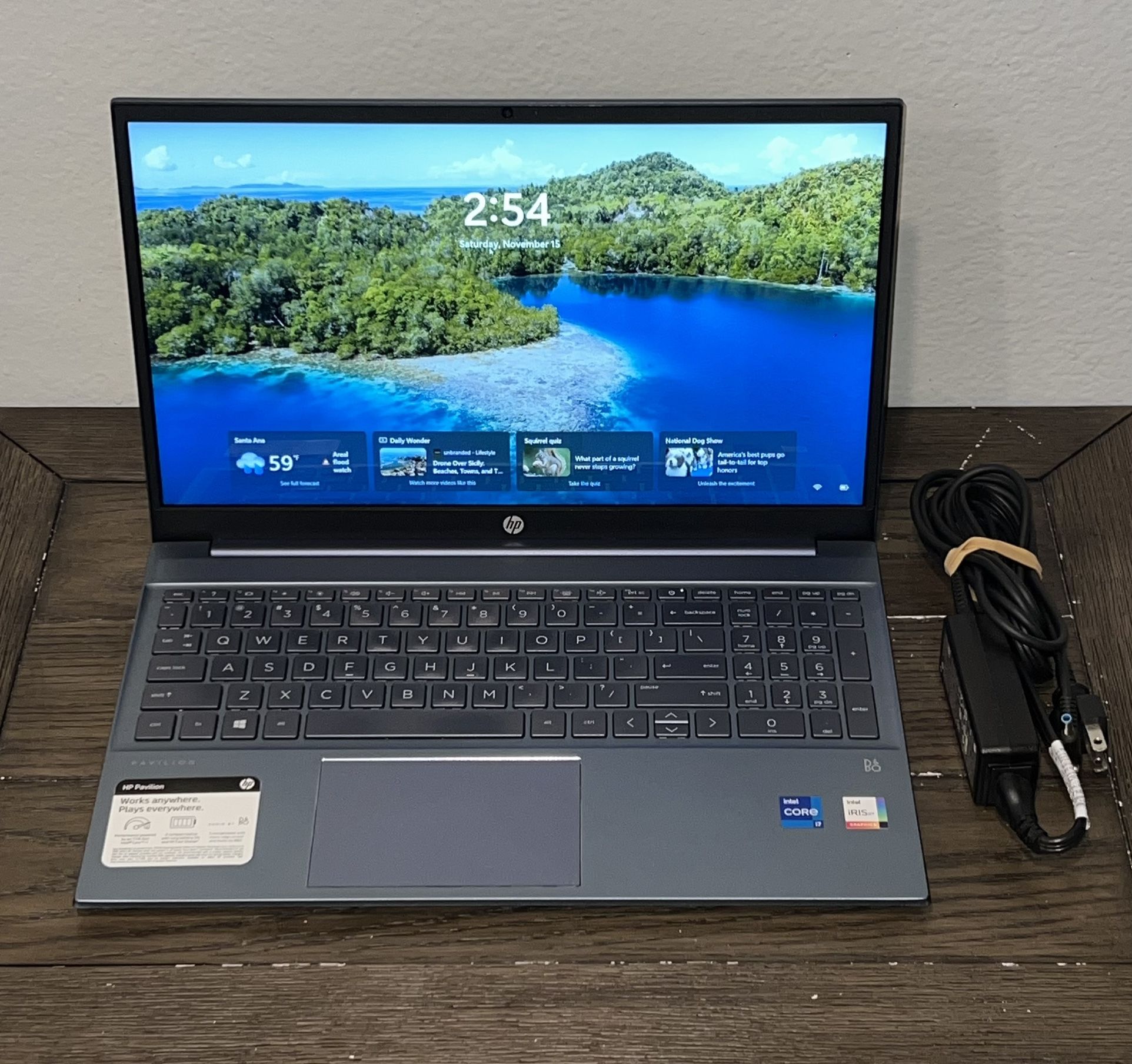 HP Pavilion 15-eg1073cl Intel Core i7-1195G7-Touchscreen 15.6" IPS FHD 128GB SSD