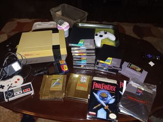 Retro Gaming Lot - Original Nintendo NES Console + 16 Classic Games (Zelda, Mario, Final Fantasy CIB