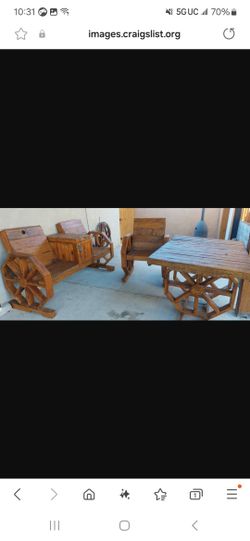 Bench With Coler And Table Chair