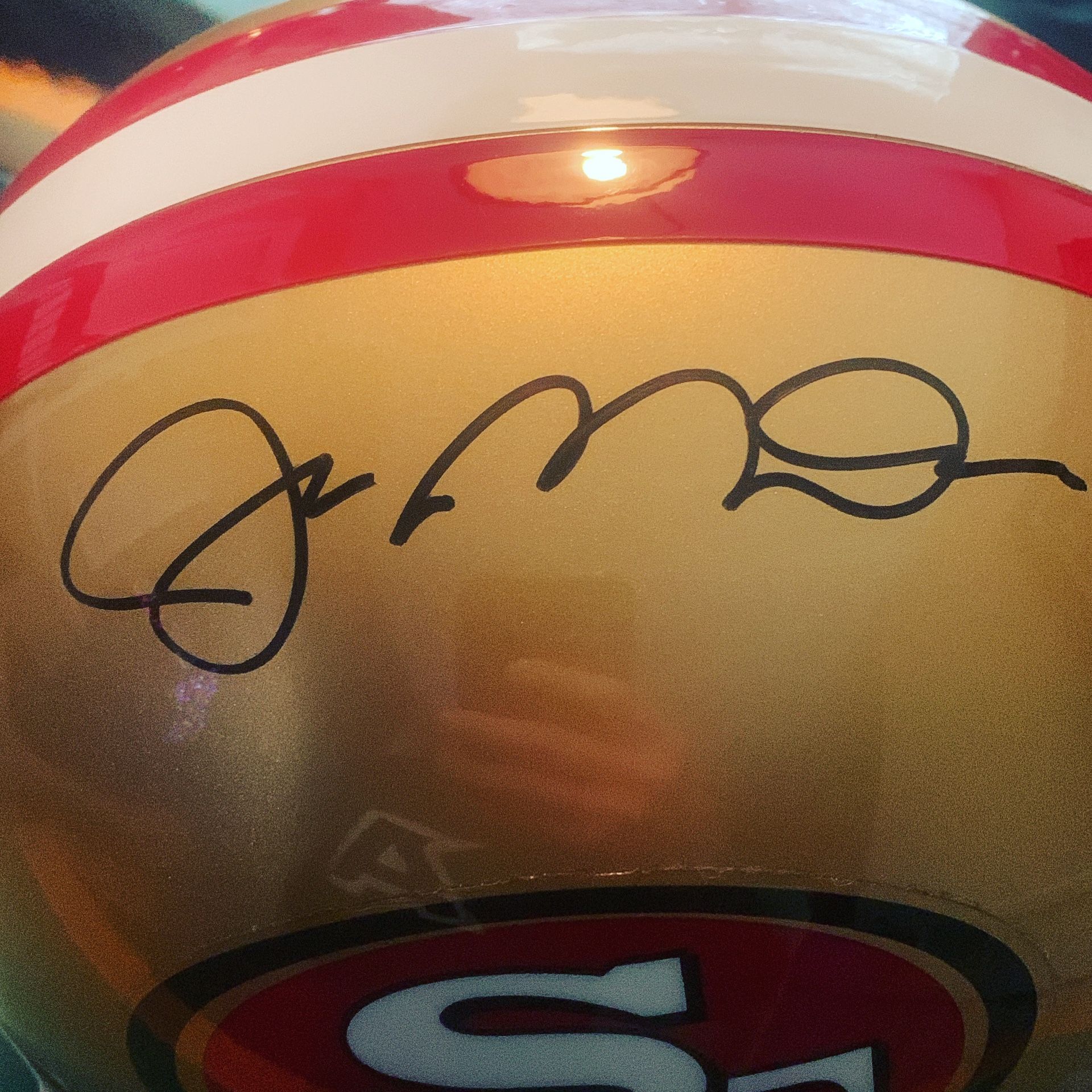 Joe Montana Autograph Full Sized Helmet