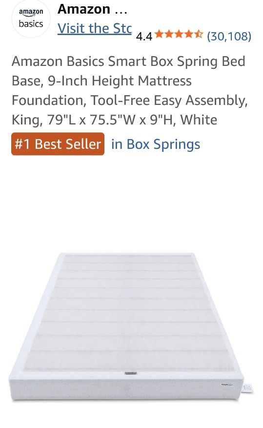 King Size Smart Box Spring Brand New In Box