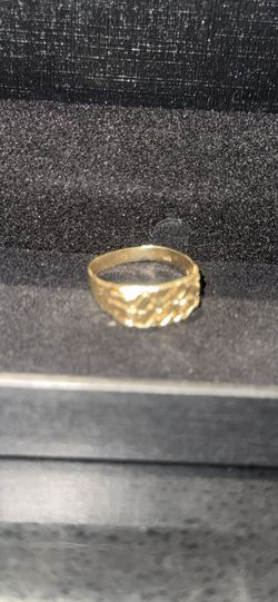 14k Solid Gold Nugget Ring