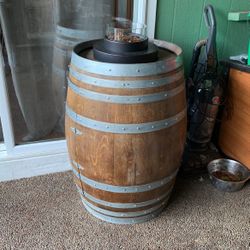 Barrel With Fire Pit 