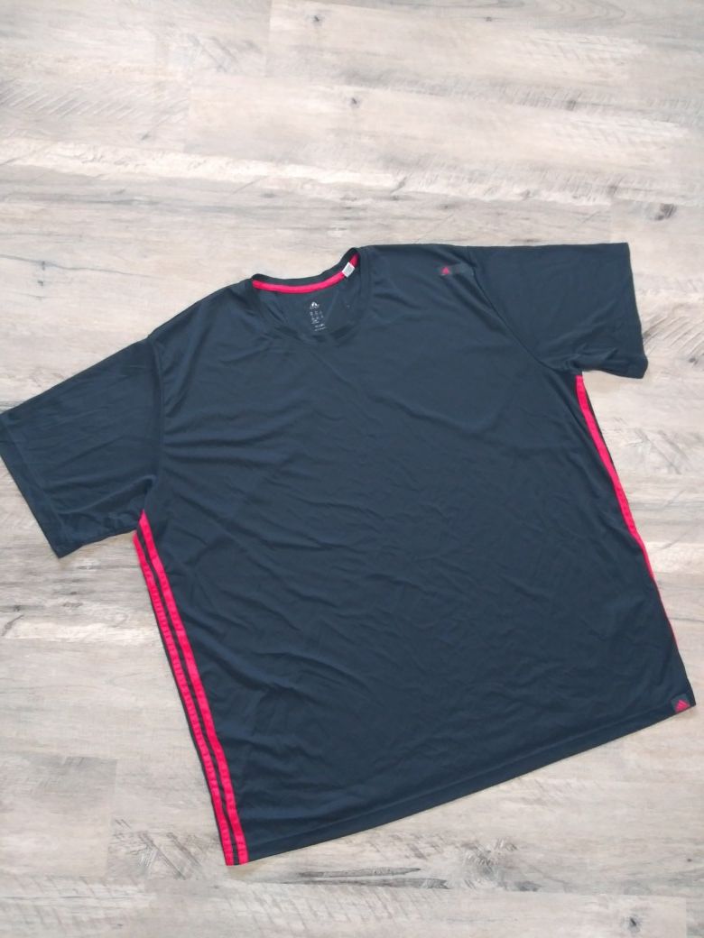 Mens Adidas Climalite Shirt, Size 3X Black Red