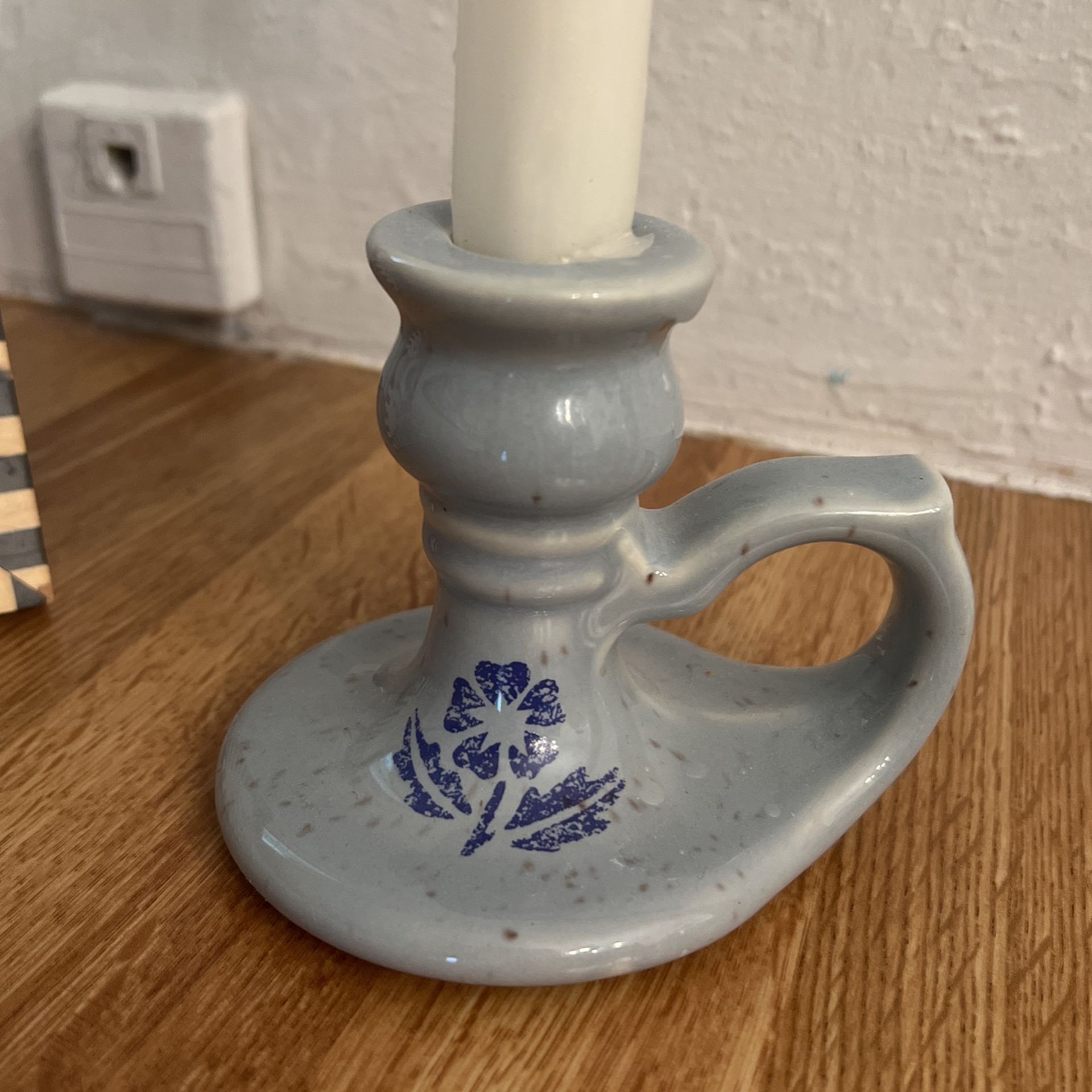 Vintage Candle Holder Ceramic