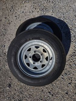 5.30-12 Eco Trail ST 5 lug Galvanized Boat Trailer Tire Pair
