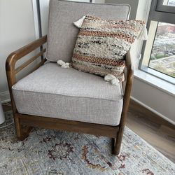 Wood Frame Accent Chair