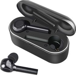 Wireless Earbuds Bluetooth 5.0 True Wireless Stereo Earbuds, Sports Sweatproof Mini Earphones Dual Built-in Mic Bluetooth Headphones with 1000mAh Char