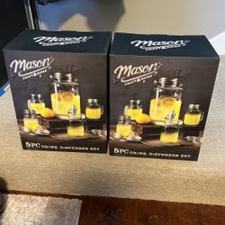 2 Brand New 5pc Sets Drink Dispenser Sets 