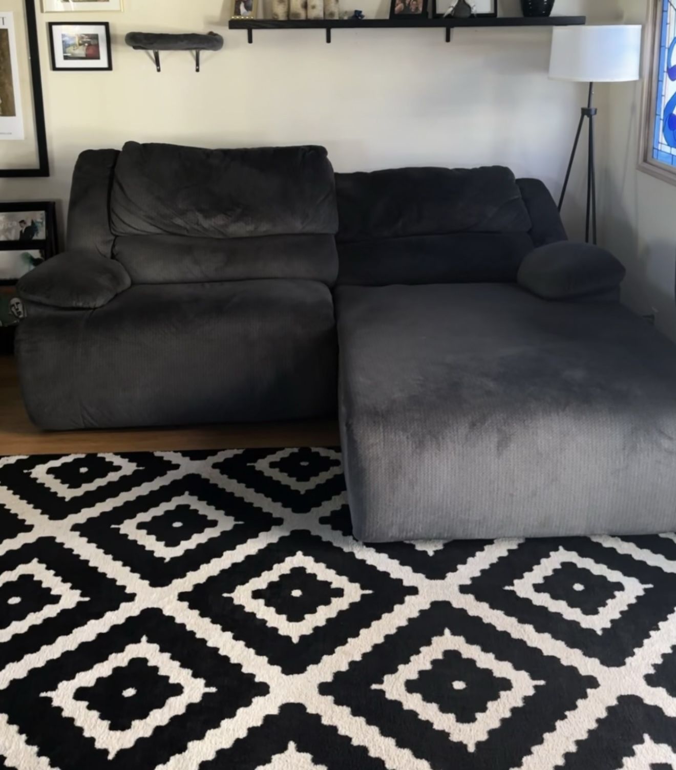 Grey Electrical Corner Sofa