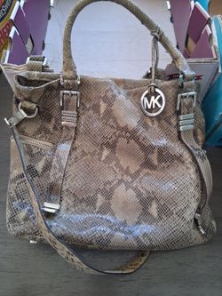 Michael Kors Snake Print Tote Bag