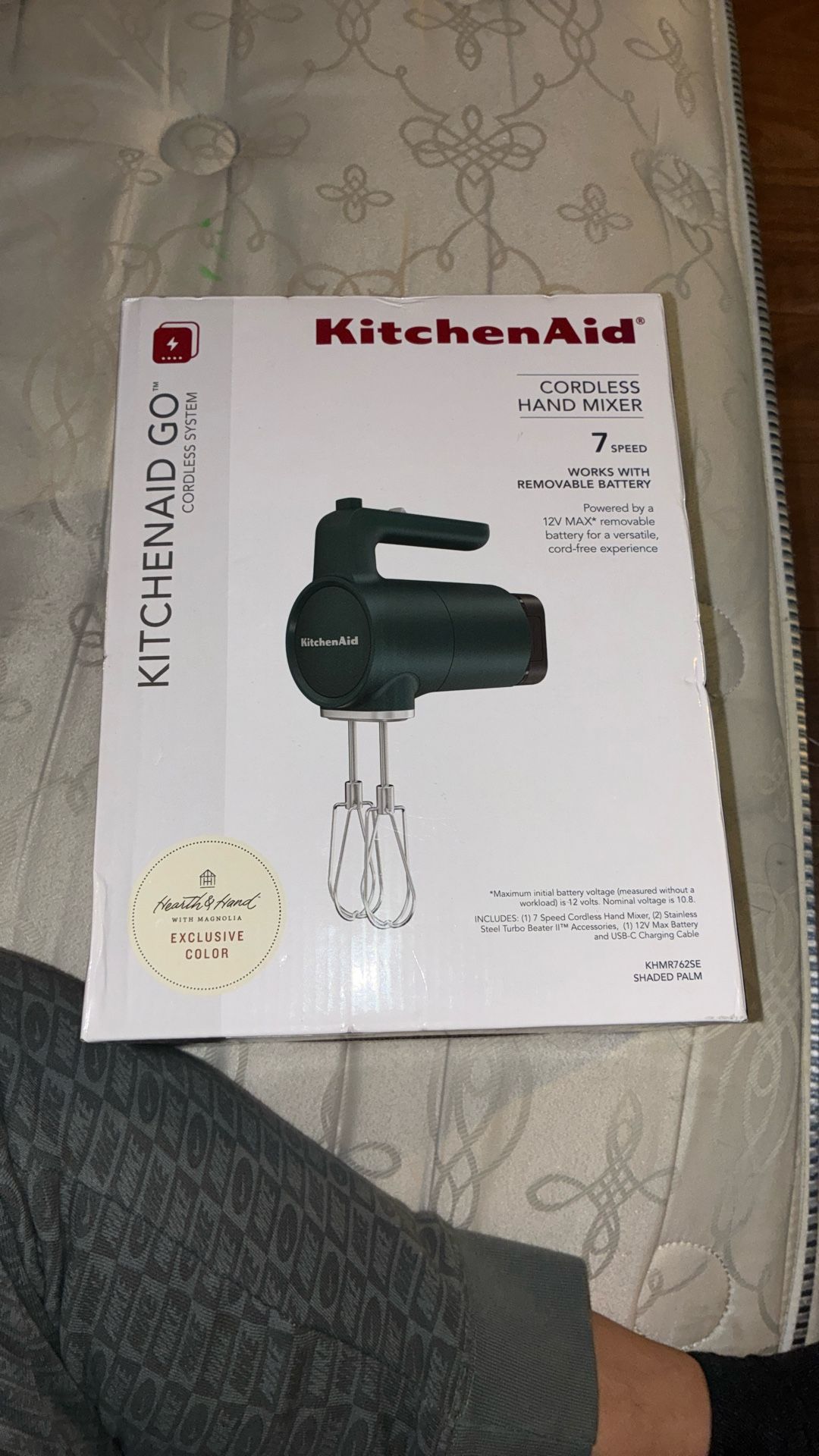 Brand new, NEVER OPENED! Cordless hand mixer